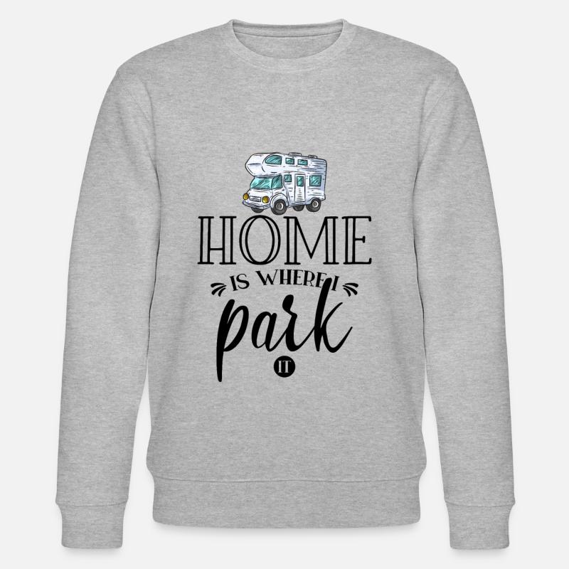 Wohnmobil Camping - Stanley/Stella Unisex Bio-Sweatshirt CHANGER - Grau meliert