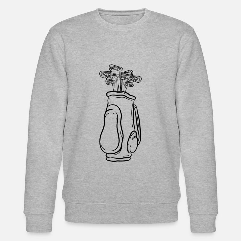 Golfer Golf - Stanley/Stella Unisex Bio-Sweatshirt CHANGER  - Grau meliert