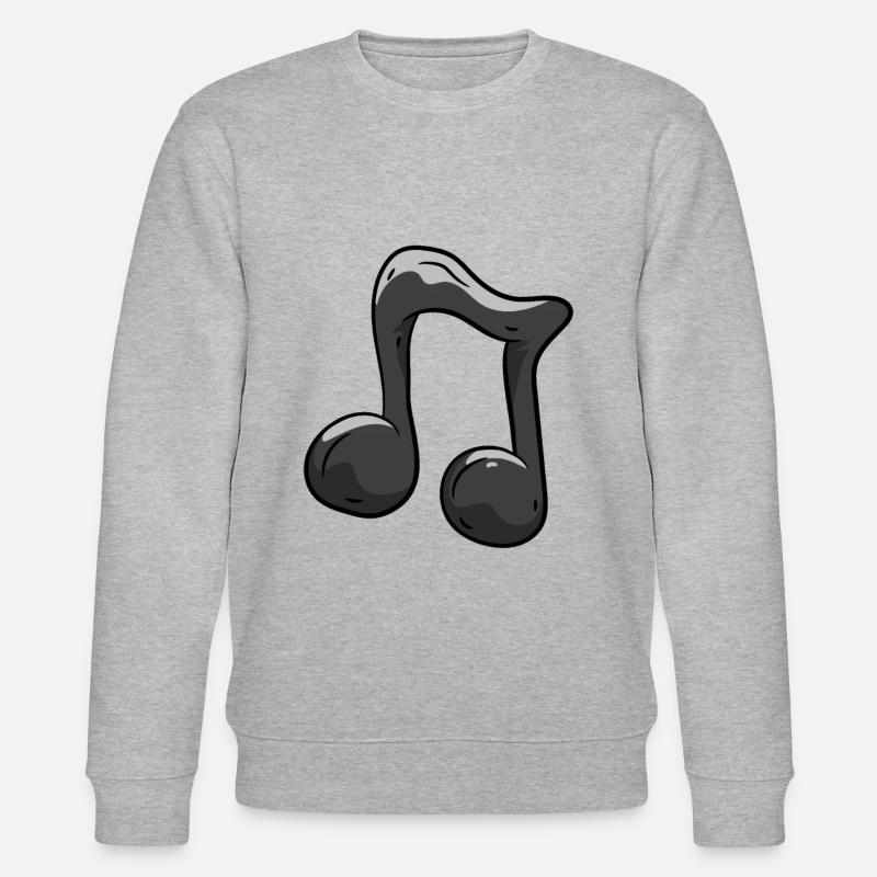 Musik Note - Stanley/Stella Unisex Bio-Sweatshirt CHANGER  - Grau meliert