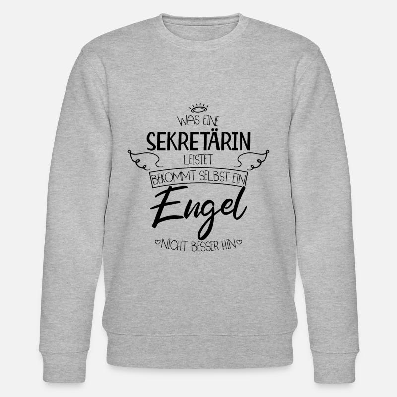 Sekretärin - Stanley/Stella Unisex Bio-Sweatshirt CHANGER  - Grau meliert