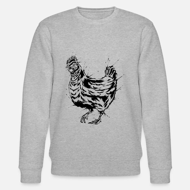 Huhn - Stanley/Stella Unisex Bio-Sweatshirt CHANGER  - Grau meliert