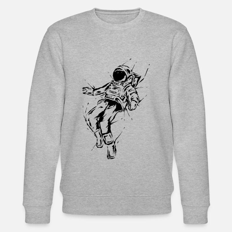Astronaut - Stanley/Stella Unisex Bio-Sweatshirt CHANGER  - Grau meliert