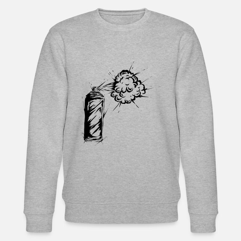 Graffiti Spraydose - Stanley/Stella Unisex Bio-Sweatshirt CHANGER  - Grau meliert