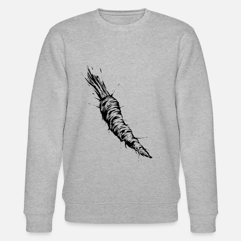 Karotte - Stanley/Stella Unisex Bio-Sweatshirt CHANGER  - Grau meliert