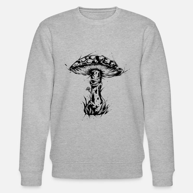 Champignon - Sweat bio CHANGER Stanley/Stella Unisexe - gris chiné