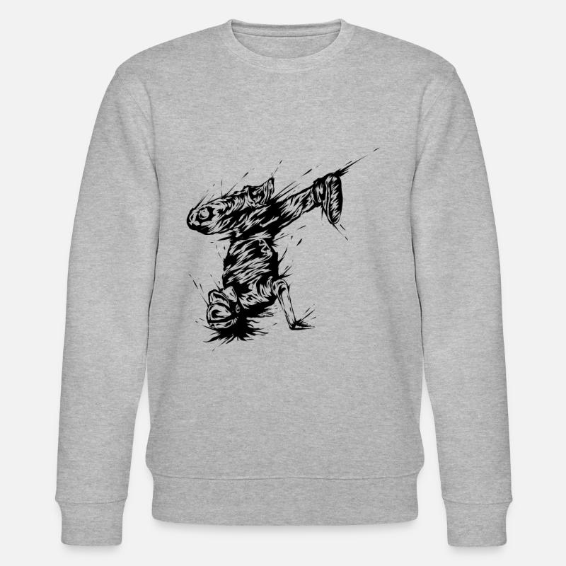 Breakdancer - Stanley/Stella Unisex Bio-Sweatshirt CHANGER  - Grau meliert