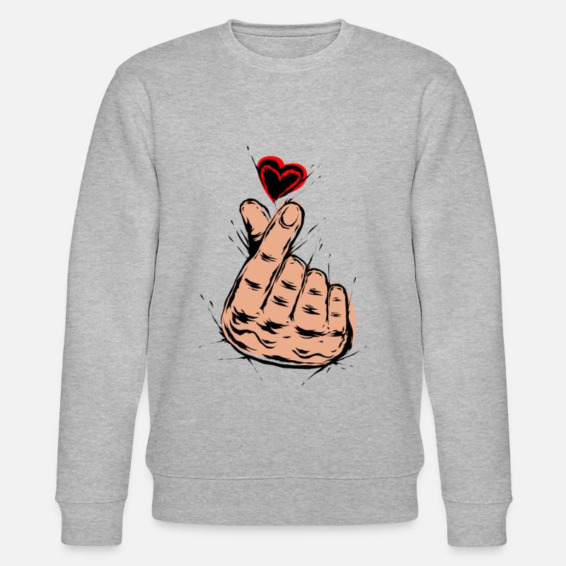 K-Pop Musik - Stanley/Stella Unisex Bio-Sweatshirt CHANGER  - Grau meliert
