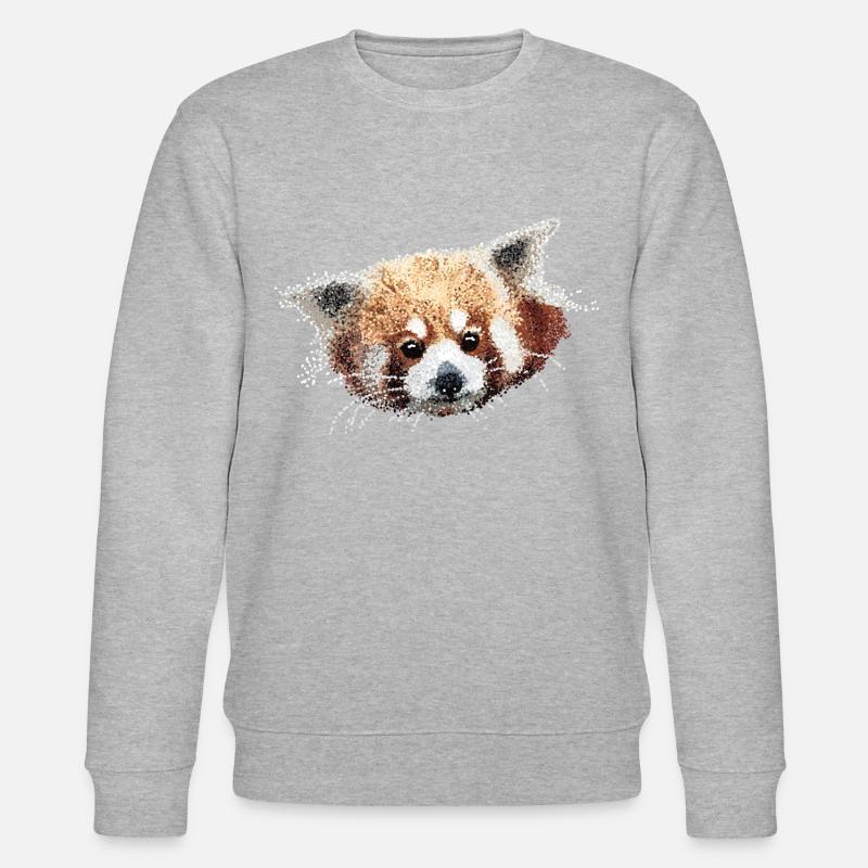 Panda - Stanley/Stella Unisex Bio-Sweatshirt CHANGER  - Grau meliert