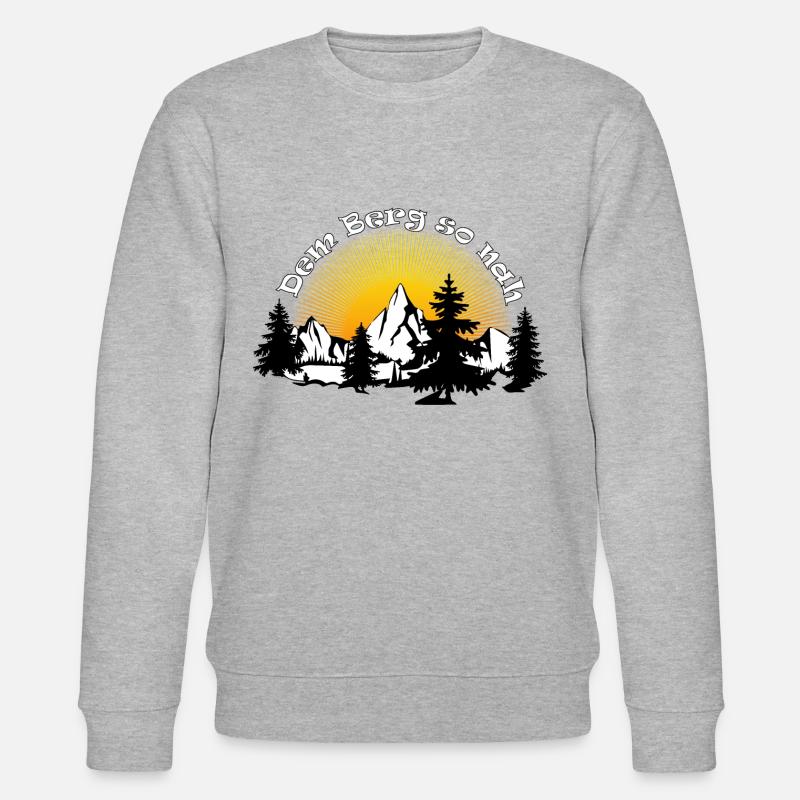 Dem Berg so nah - Stanley/Stella Unisex Bio-Sweatshirt CHANGER  - Grau meliert