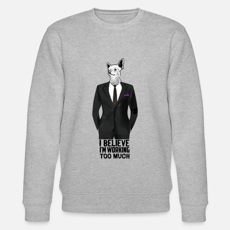 Travailler comme un chien - Sweat bio CHANGER Stanley/Stella Unisexe - gris chiné
