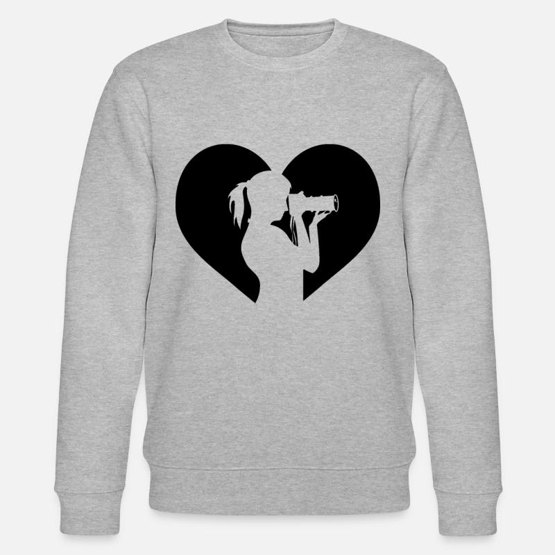 Fotografin - Stanley/Stella Unisex Bio-Sweatshirt CHANGER  - Grau meliert