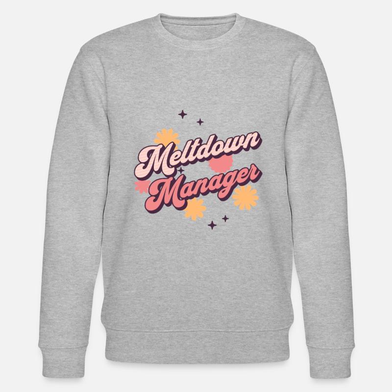 Hippie Meltdown Manager Caregiver Tee - Sweat bio CHANGER Stanley/Stella Unisexe - gris chiné