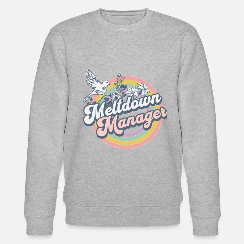 Hippie Meltdown Manager Caregiver Tee - Sweat bio CHANGER Stanley/Stella Unisexe - gris chiné