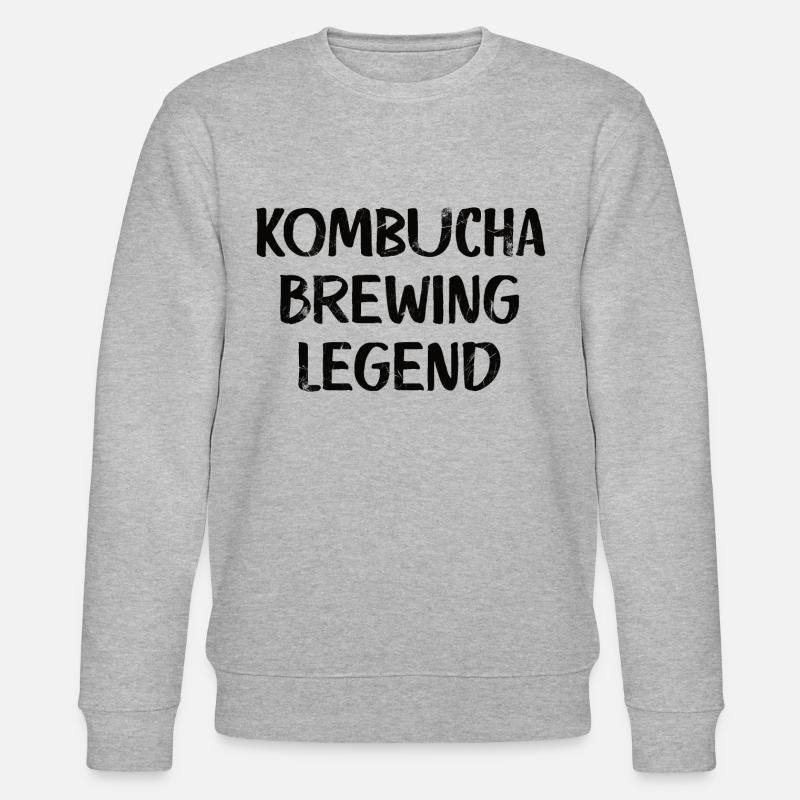 Kombucha Brewing Legend - Stanley/Stella Unisex Bio-Sweatshirt CHANGER  - Grau meliert