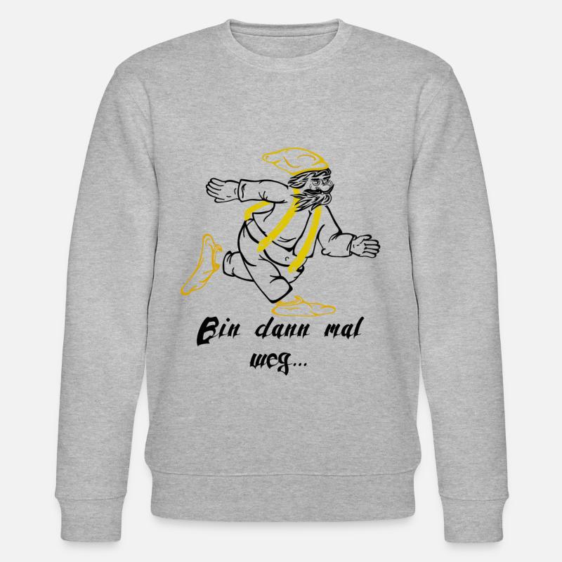 Zwerg comic - Stanley/Stella Unisex Bio-Sweatshirt CHANGER  - Grau meliert