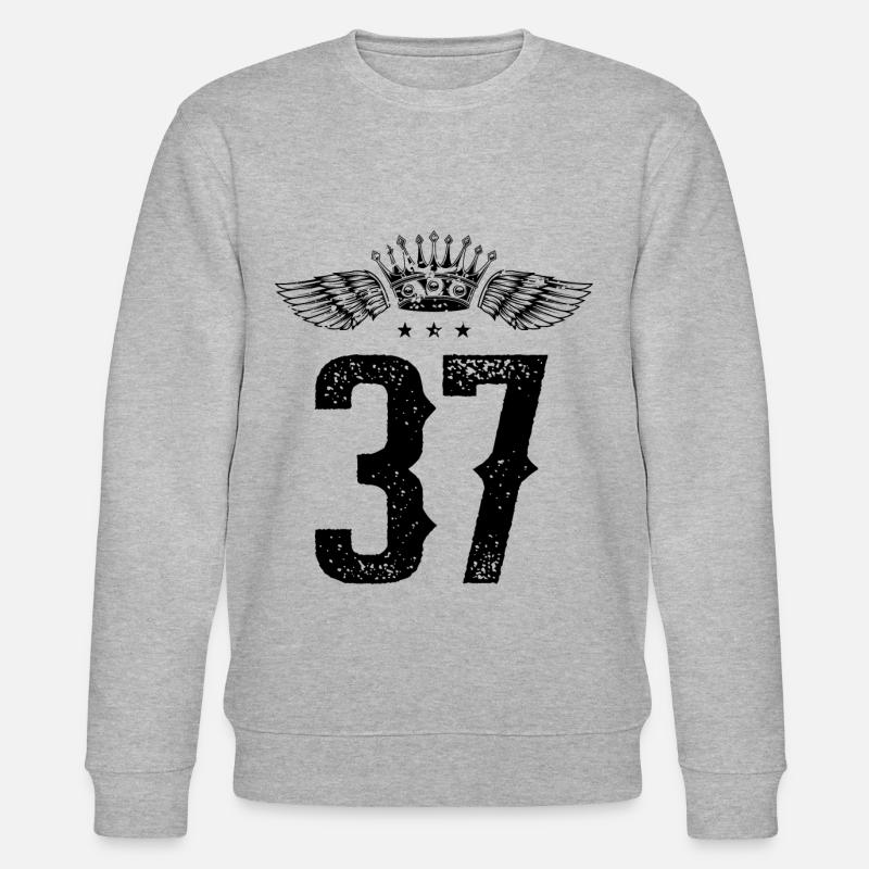 37 Couronne numérique - Sweat bio CHANGER Stanley/Stella Unisexe - gris chiné