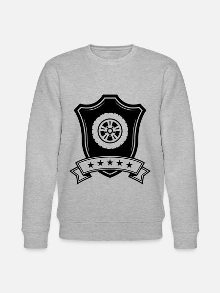 Tyre tuning crest - Stanley/Stella CHANGER Unisex Organic Sweatshirt - heather grey