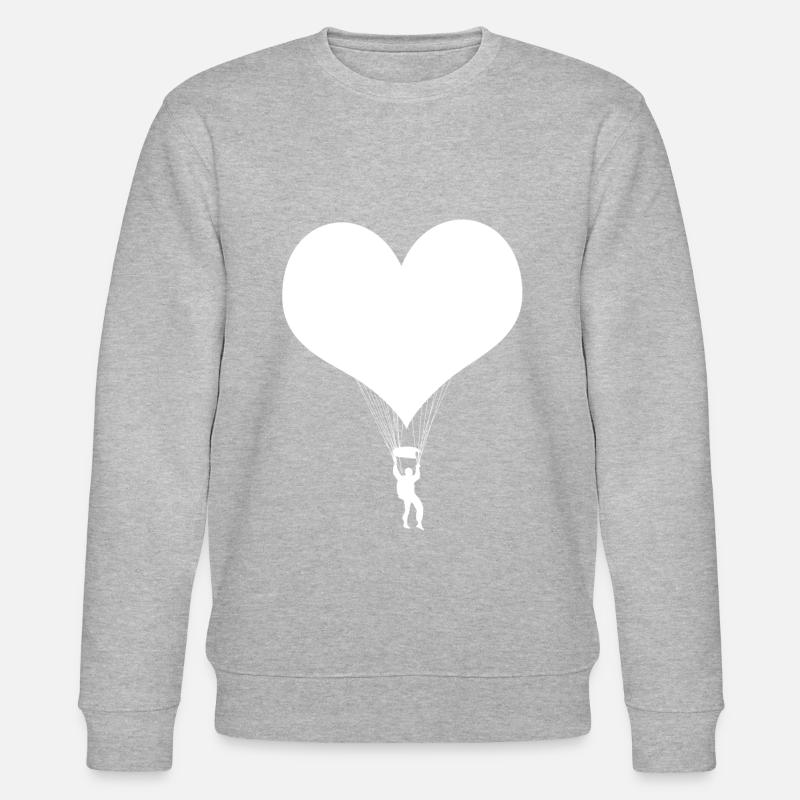 Parachute parachutisme blanc - Sweat bio CHANGER Stanley/Stella Unisexe - gris chiné