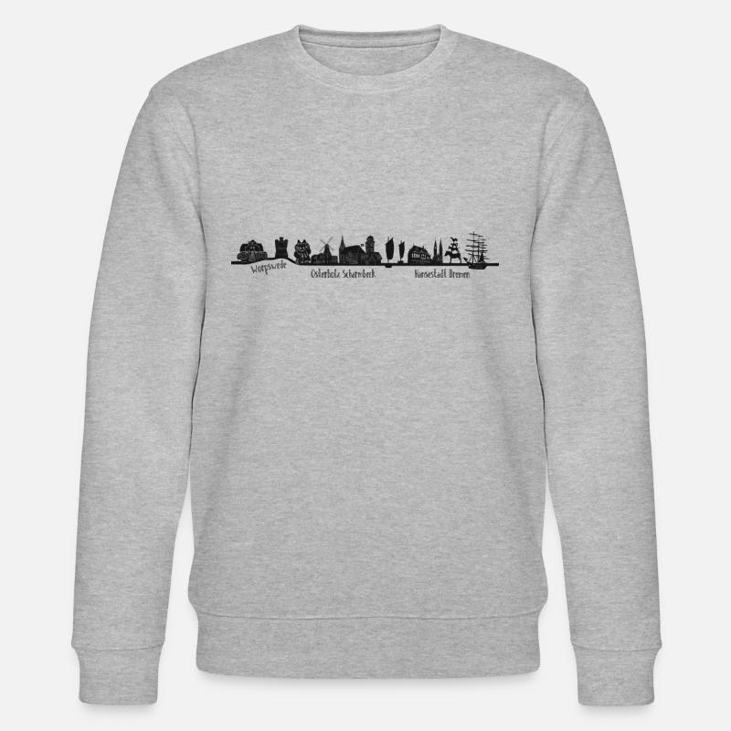 BREMEN OHZ WORPSWEDE - Sweat bio CHANGER Stanley/Stella Unisexe - gris chiné