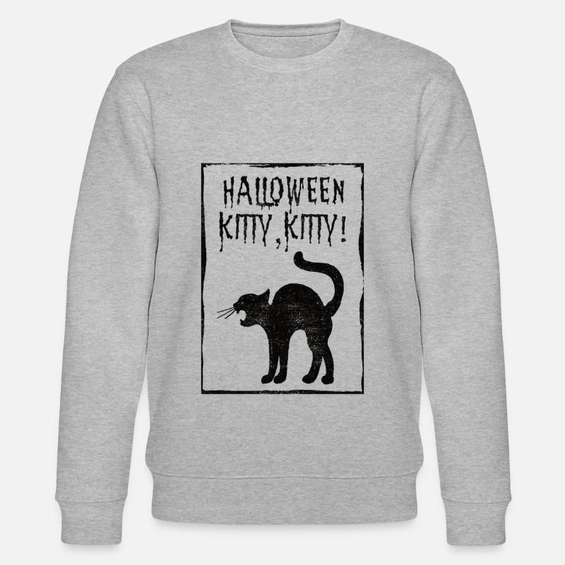 Chaton de chat d'Halloween - Sweat bio CHANGER Stanley/Stella Unisexe - gris chiné