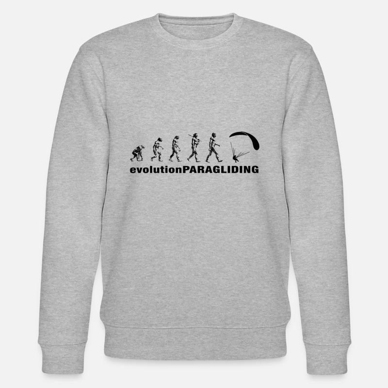 Evolution-Paragliding - Stanley/Stella Unisex Bio-Sweatshirt CHANGER  - Grau meliert