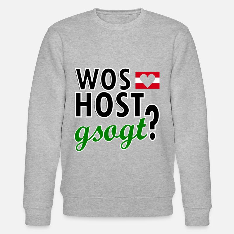 Dialect Dialect Austrian - Stanley/Stella CHANGER Unisex Organic Sweatshirt - heather grey