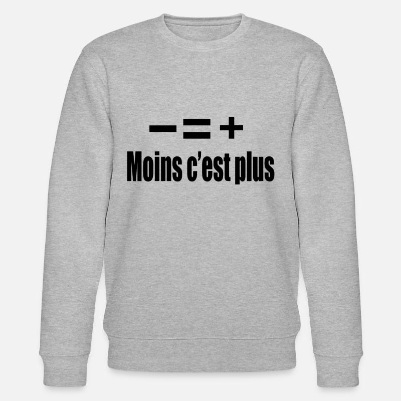 Moins C’est Plus - Sweat bio CHANGER Stanley/Stella Unisexe - gris chiné