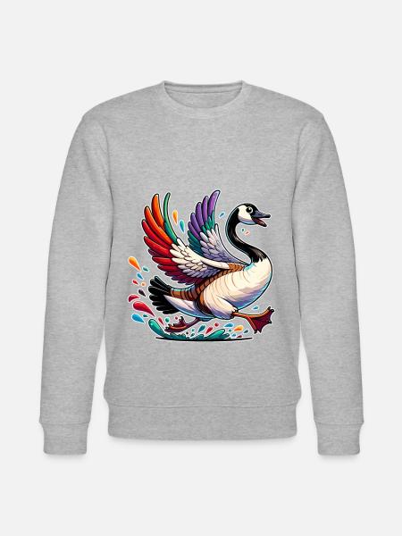 Belle bernache canadienne - Sweat bio CHANGER Stanley/Stella Unisexe - gris chiné