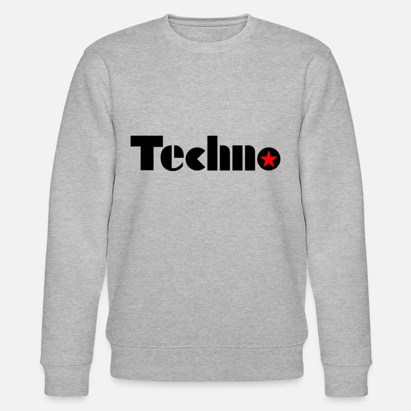 Techno - Techno music - Stanley/Stella Unisex Bio-Sweatshirt CHANGER - Grau meliert