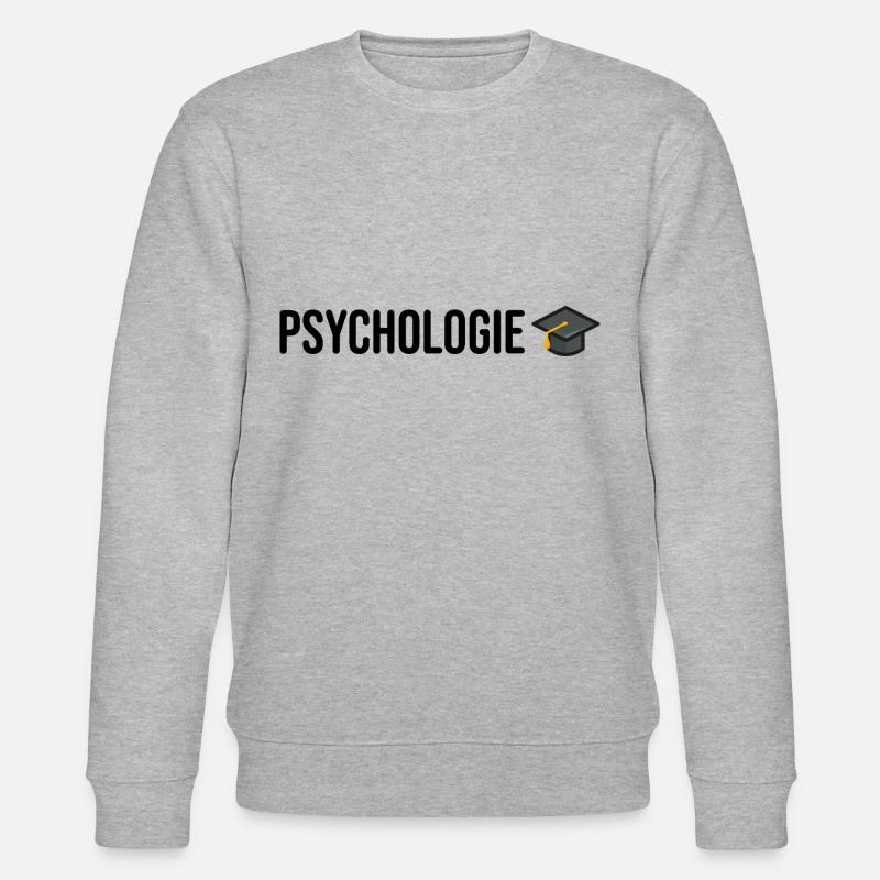Psychologie Studium Abschluss - Stanley/Stella Unisex Bio-Sweatshirt CHANGER  - Grau meliert