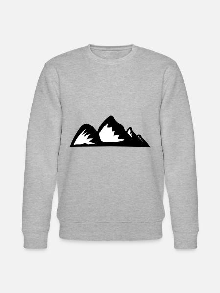 Mountains Mountain Mountains 12 - Stanley/Stella CHANGER Unisex Organic Sweatshirt - heather grey