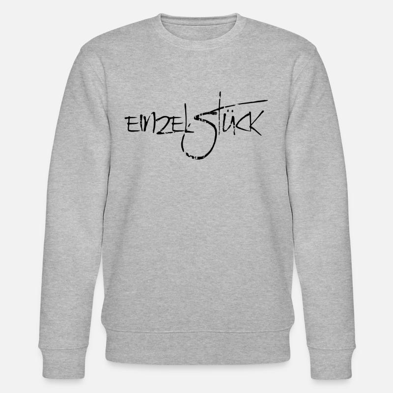 einzelstück Spruch Schrift - Stanley/Stella Unisex Bio-Sweatshirt CHANGER  - Grau meliert