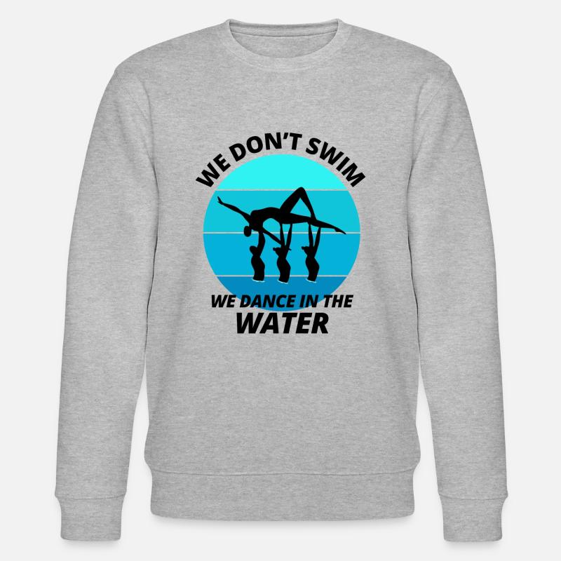 Synchro Schwimmer Synchronschwimmen Lustig - Stanley/Stella Unisex Bio-Sweatshirt CHANGER  - Grau meliert