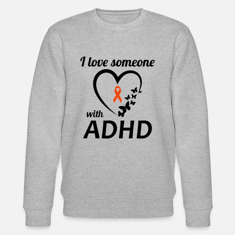 ADHS-Bewusstsein - Stanley/Stella Unisex Bio-Sweatshirt CHANGER  - Grau meliert