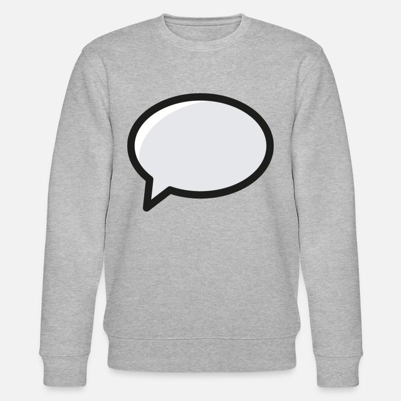 Sprechblase Comic Cartoon - Stanley/Stella Unisex Bio-Sweatshirt CHANGER  - Grau meliert