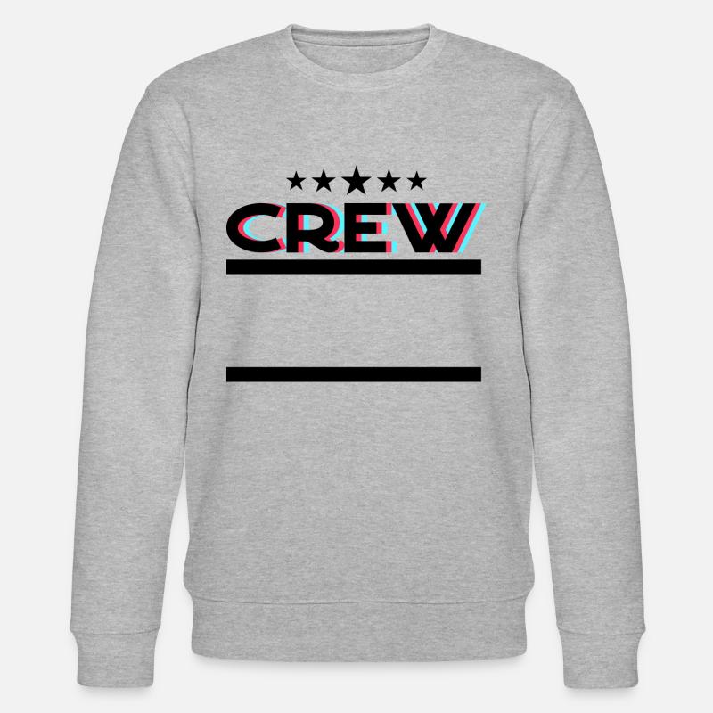 Crew Team Frame - Stanley/Stella CHANGER Unisex Organic Sweatshirt - heather grey
