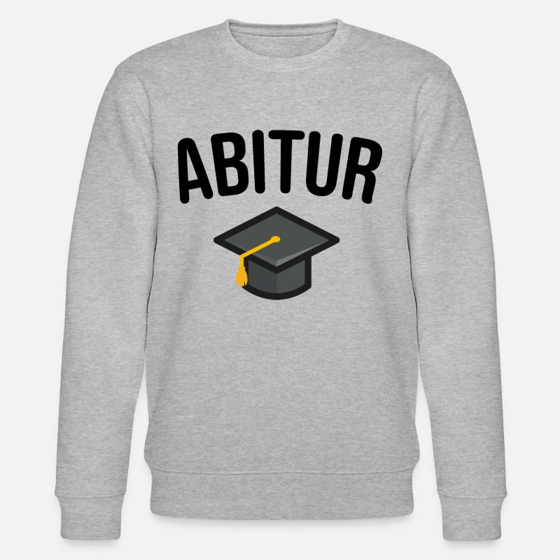 Abitur Abiturient Schulabschluss - Stanley/Stella Unisex Bio-Sweatshirt CHANGER  - Grau meliert
