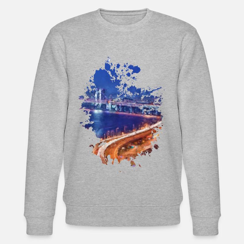 Highway - Stanley/Stella Unisex Bio-Sweatshirt CHANGER  - Grau meliert