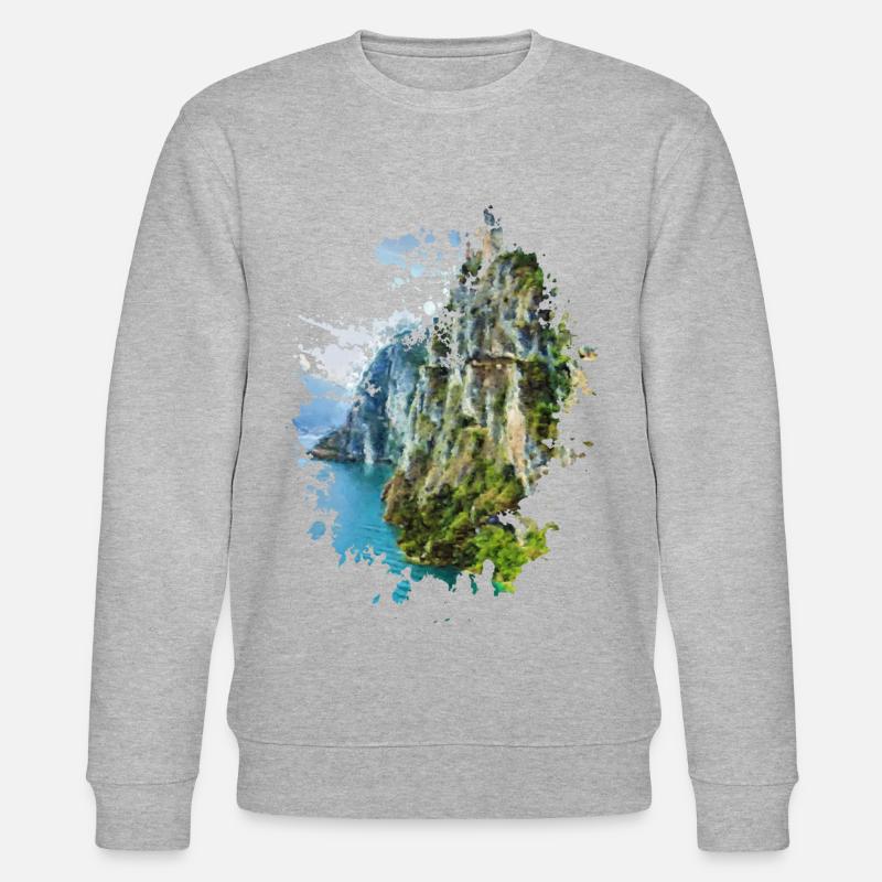 Cliff - Stanley/Stella Unisex Bio-Sweatshirt CHANGER  - Grau meliert