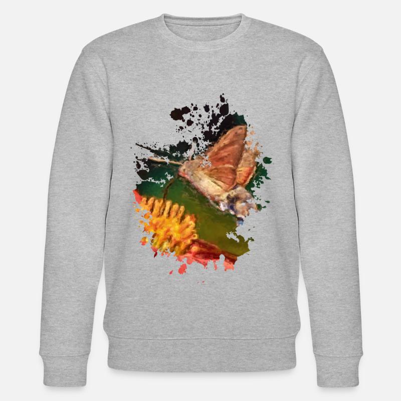 Schmetterling - Stanley/Stella Unisex Bio-Sweatshirt CHANGER  - Grau meliert