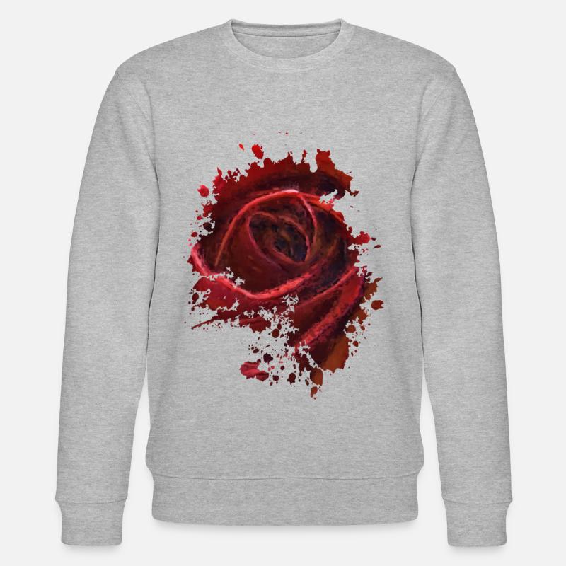 Rose - Stanley/Stella Unisex Bio-Sweatshirt CHANGER  - Grau meliert