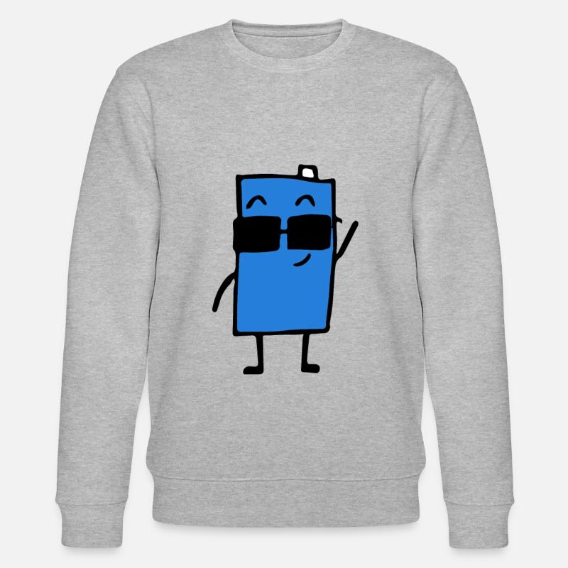 Lustig - Geschenkidee - Stanley/Stella Unisex Bio-Sweatshirt CHANGER  - Grau meliert