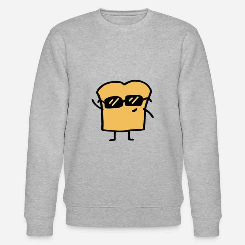 Toast breakfast bread - Stanley/Stella CHANGER Unisex Organic Sweatshirt - heather grey