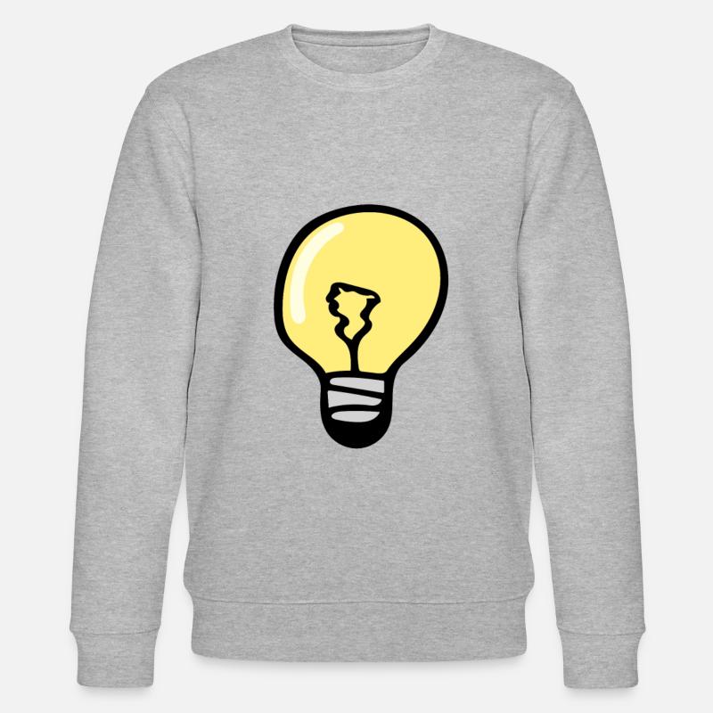 Glühbirne - Stanley/Stella Unisex Bio-Sweatshirt CHANGER  - Grau meliert