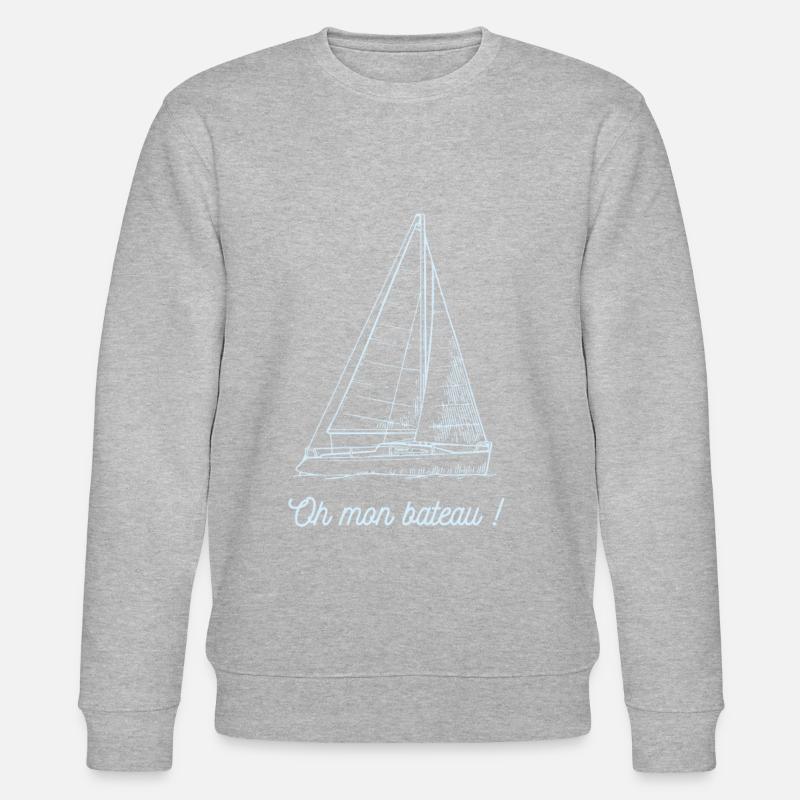 Oh mon bateau ! - Sweat bio CHANGER Stanley/Stella Unisexe - gris chiné