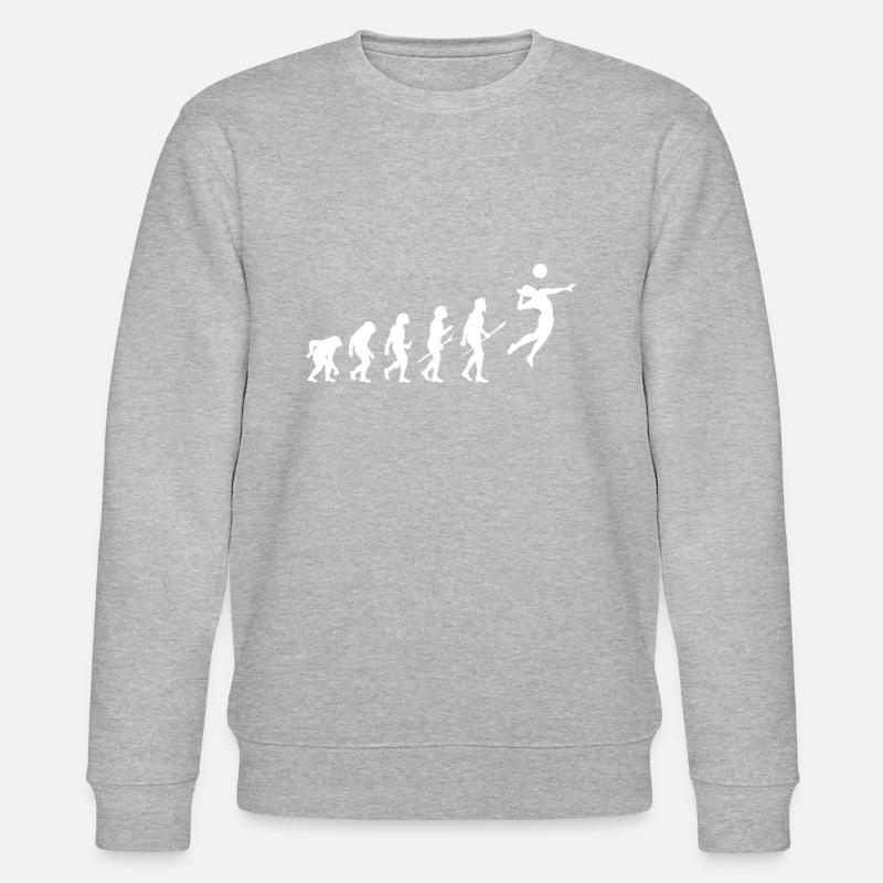 evolution volley- - Stanley/Stella CHANGER Unisex Organic Sweatshirt - heather grey