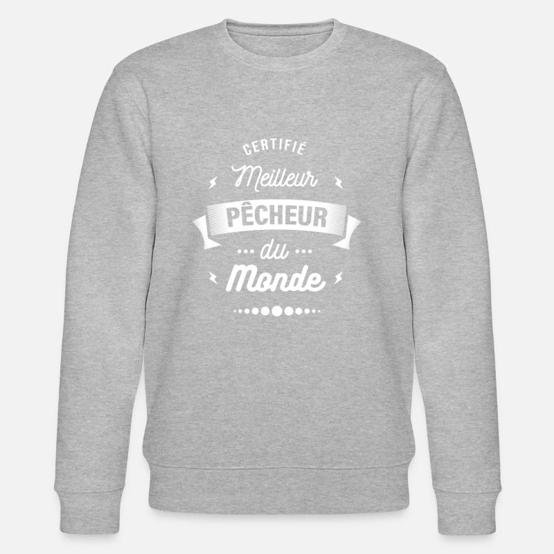 CERTIFIÉ MEILLEUR PÊCHEUR - Sweat bio CHANGER Stanley/Stella Unisexe - gris chiné