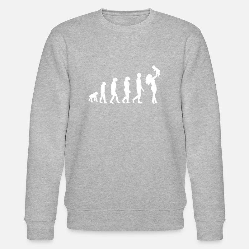 ÉVOLUTION MAMAN - Sweat bio CHANGER Stanley/Stella Unisexe - gris chiné