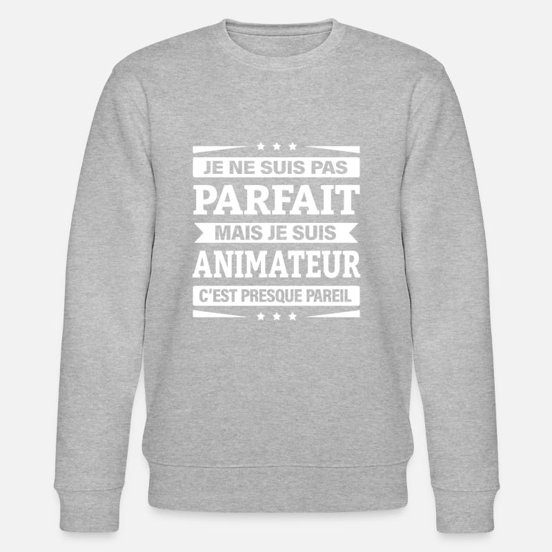 ANIMATEUR - Sweat bio CHANGER Stanley/Stella Unisexe - gris chiné