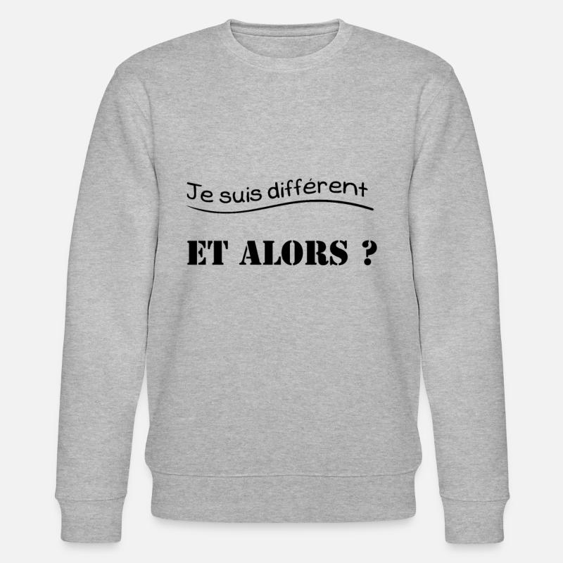 Handicap et différences - Sweat bio CHANGER Stanley/Stella Unisexe - gris chiné